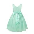 thumbnail image 3 of TSSOE Kids Girls Chiffon Flower Girl Dresses Wedding Bridesmaid Dress Formal Ball Gowns Summer Party Turquoise 14, 3 of 6