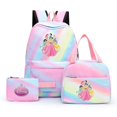 thumbnail image 1 of 3pcs Disney Snow White Princess Colorful Backpack with Lunch Bag Rucksack Casual School Bags for Student Teenagers Sets, 1 of 4