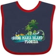 thumbnail image 3 of Inktastic Anna Maria Island Florida Boys or Girls Baby Bib, 3 of 4