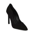thumbnail image 1 of New Women Pointy Toe Grooved Stiletto Pump - 18000 By Qupid Collection, 1 of 6