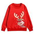 thumbnail image 3 of NIJNFCLOTH Chandails en Molleton de Noël Enfants Manches Longues Col Rond Imprimé Lettre Léger Chandails en Molleton Blouse Taille : 3-4 Ans, 3 of 6