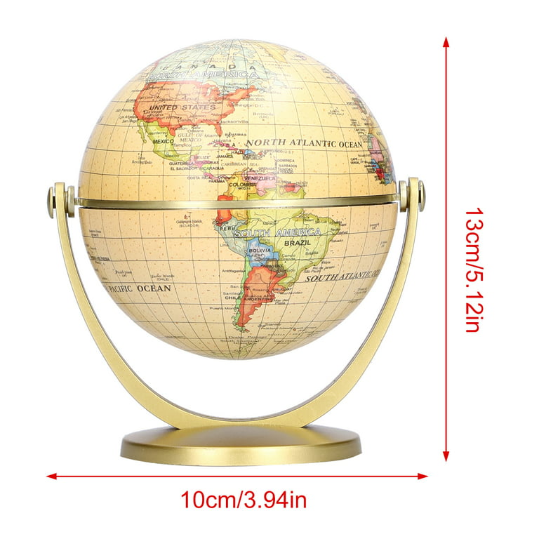 TCP Global 6 Blue Ocean World Globe with Black Base - Compact Mini  Political Globe, Vertical Axis Rotation - Fun, Educational, Learn Earth  Geography