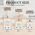thumbnail image 3 of Perfnique Kitchen Vegetable Storage Container, Potato Onion and Garlic Storage Bin Set of 3 for Countertop Pantry, Kitchen Canisters Organization Keeper Holder Tin with Aerating Holes and Lid (White), 3 of 6