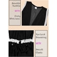thumbnail image 3 of HAPPY BAY Women's Open Front Soft Beach Duster Kimono Cardigan M-L Charcoal_AB927, 3 of 5