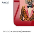 thumbnail image 4 of Fancy Tiger Suit Maximalist Wall Art – Red Rounded Acrylic Wall Frame, 19.5x27.5 – Sculptural Dimensional Wall Art – Modern Decor by NOTORIART, 4 of 7