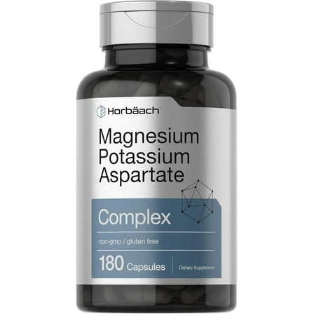 Magnesium Potassium Aspartate Complex | 180 Capsules | by Horbaach