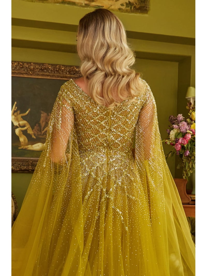 gold dress next day delivery Mac Duggal 5915 - Long Sequin Sheath Dress main image 1