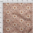 thumbnail image 2 of oneOone Silk Tabby Orange Fabric Floral & Geometric Sewing Craft Projects Fabric Prints By Yard 42 Inch Wide, 2 of 4