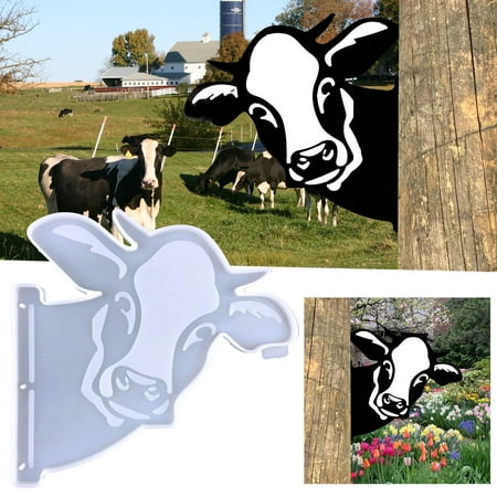Tools Tool Set Diy Farm Cow Head Decorative Rubber Tools Peep Cow Head Pendant Decorative Silicone Tools Tools for Garden Tools for Yard Tools for Home