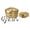 Brass/Gold Shiny, variant on Communion Ware 2 Holy Wine Serving Trays With a Lid & 2 Stacking Bread Plates With a Lid + 80 Cups - Stainless Steel (Mirror/Silver)