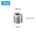 thumbnail image 2 of Unique Bargains Adaptateurs de Filetage Manchon Réducteur Écrou 10 Pcs M14x2 Mâle à M8x1.25 Femelle Écrou de Réparation 12mm, 2 of 7
