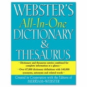 Webster's All-In-One Dictionary & Thesaurus, Second Edition, (Hardcover)