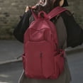 thumbnail image 3 of Uobin Back To School Student Backpack Nylon Large Capacity Water Resistant Multi Pocket Casual Daypack with Drawstring Side Pockets for School Travel Daily Outdoor, 3 of 4