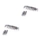 thumbnail image 1 of Sonducket Puente de metal Accesorios mejorados Instalación práctica Sillín reemplazado Sillín reemplazado Accesorios exquisitos para instrumentos Plata GA106 2piezas Sonducket CBP490596, 1 of 6