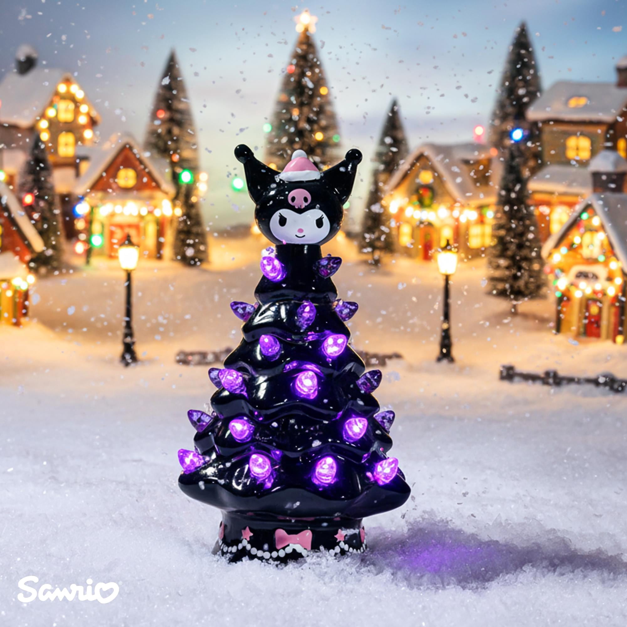 No.2814ハンドメイド レジンヘアゴム 黒猫ちゃんとクリスマスツリー 黒