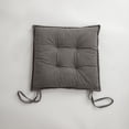 thumbnail image 1 of Nvzi Cojín de asiento para jardín, patio, hogar, cocina, oficina, grueso y cómodo, gris, 45 x 45 cm, 1 of 5