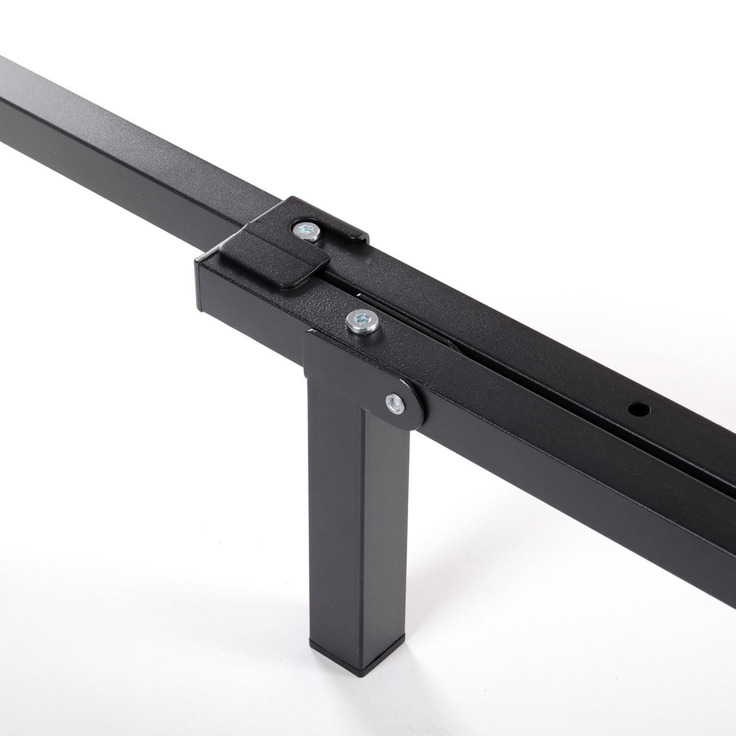 Zinus Spa Sensations Compack Twin to Queen Size Adjustable Metal Bed Frame, 7 inch Heavy Duty Steel Bed Frame with Included Headboard Brackets