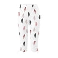 thumbnail image 3 of SDNall Capris for Women Casual Summer Clearance Summer Casual Drawstring Printed Cropped Pants Women'S Capris (White, Sizes S-XXL), 3 of 9