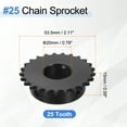 thumbnail image 2 of 2Pack #25 Chain Roller Sprocket 20mm Bore 1/4" Pitch 25 Tooth with Set Screws, 2 of 6