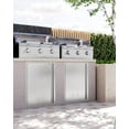 thumbnail image 4 of Outdoor Kitchen Doors,27Wx20H Inch Stainless Steel Single Access Doors for BBQ Island, Grilling Station, 4 of 6