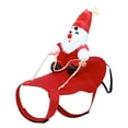thumbnail image 2 of Xihbxyly Disfraz de Papá Noel para Mascota, Poliéster Suave, Gorro Elástico Ajustable, Diseño Cómodo, Divertido y Encantador, Ideal para Fiestas Navideñas, Apto para Perros y Gatos, Lavable a Mano., 2 of 7
