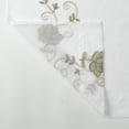 thumbnail image 3 of Sheer Cloth Shower Curtain with Hooks, Washable Shower Curtain White/Sage, 3 of 5