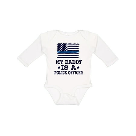 

Inktastic Daddy is a Police Officer Policeman Law Enforcement Boys or Girls Long Sleeve Baby Bodysuit