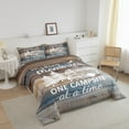 thumbnail image 2 of RV Camper Bedding Queen,Camping Comforter Set Camping Decor,RV Travel Car Camping Down Comforter for Men Adult,Hand Drawn Wooden Plank Grunge Vintage Quilt Camping Accessories for Inside Blue Brown, 2 of 6