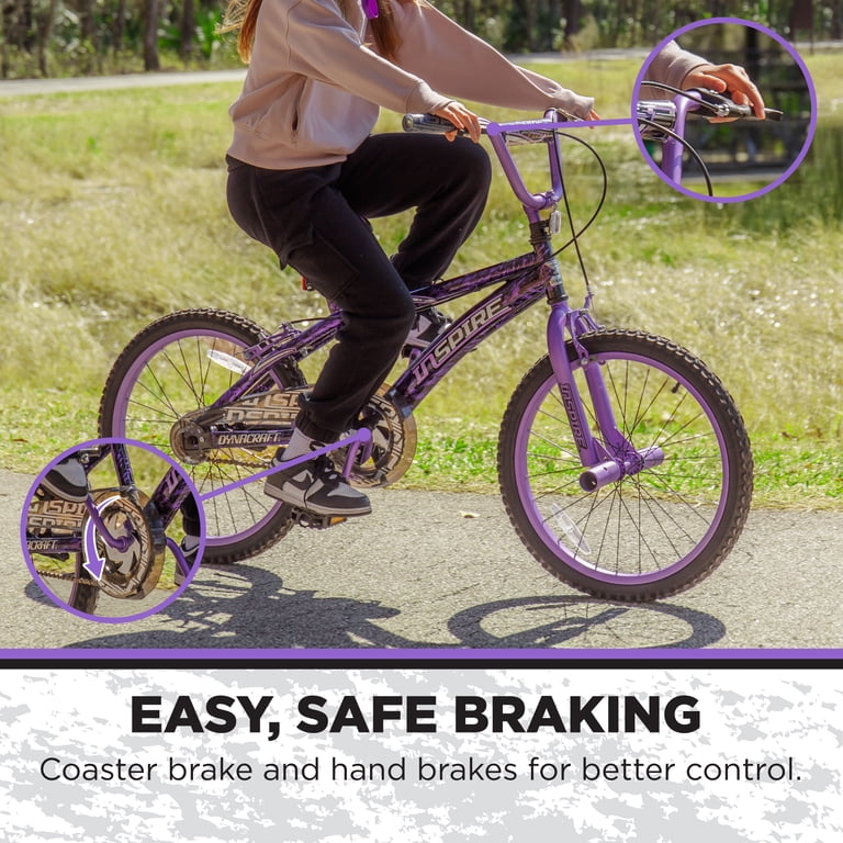 Dynacraft Inspire Kids 20-inch BMX Bike, Girls, Age 7-14 Years