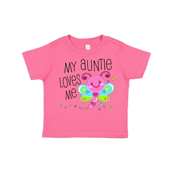 Inktastic My Auntie Loves Me Cute Dragonfly Boys or Girls Toddler T-Shirt