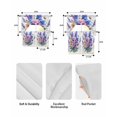 thumbnail image 5 of Spring Floral Swag Curtains for Living Room/Bedroom Windows, Farmhouse Purple Blue Flowers Kitchen Curtains and Valances Set 36 Inch Length, Light Filtering Swags Valance Curtain Panels, 5 of 5