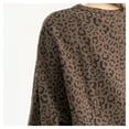 thumbnail image 4 of Women's Gameday Couture Brown Georgia Bulldogs Leopard Oversized Sweatshirt, 4 of 6