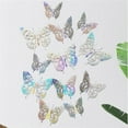 thumbnail image 3 of 3D Color Stereo Butterfly Personality Creative Living Room Bedroom Wall Stickers, 3 of 7