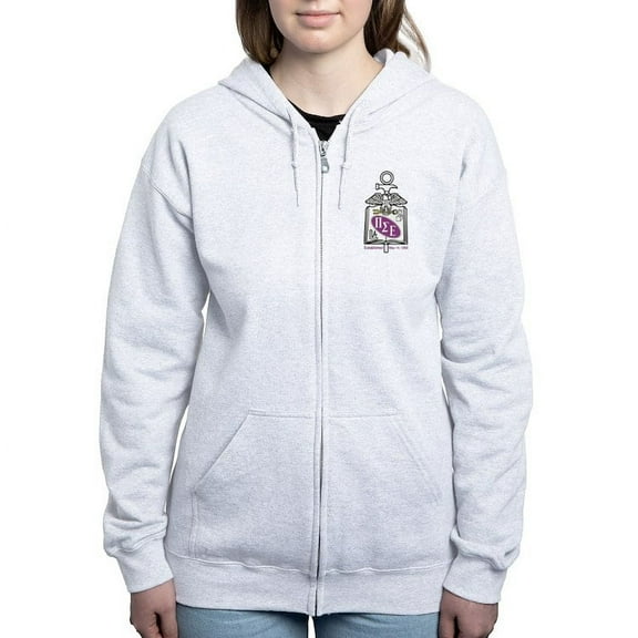 CafePress - Pi Sigma Epsilon Colored Crest Sweatshirt - Women's Zip Hoodie