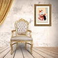 thumbnail image 3 of Penfield, Edward 23x32 Gold Ornate Wood Framed with Double Matting Museum Art Print Titled - Young Woman Seated in a Red Rocking Chair, 3 of 4