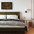 thumbnail image 2 of Deer Wall Art Country Cabin Wall Decor Deer Head Painting Wildlife Wall Decor Minimalist Hunting Bathroom Decor Animal Portrait Canvas Prints Poster Rustic Elk Decoration Farmhouse, 2 of 6