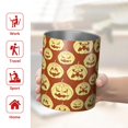 thumbnail image 5 of 12oz Coffee Tumblers Halloween Pumpkin Silhouette Pattern Stainless Steel Vacuum Insulated Travel Tumbler Coffee Cups Mug with Lid and Straw with Cleaning Brush for Cold & Hot Drinks, 5 of 5