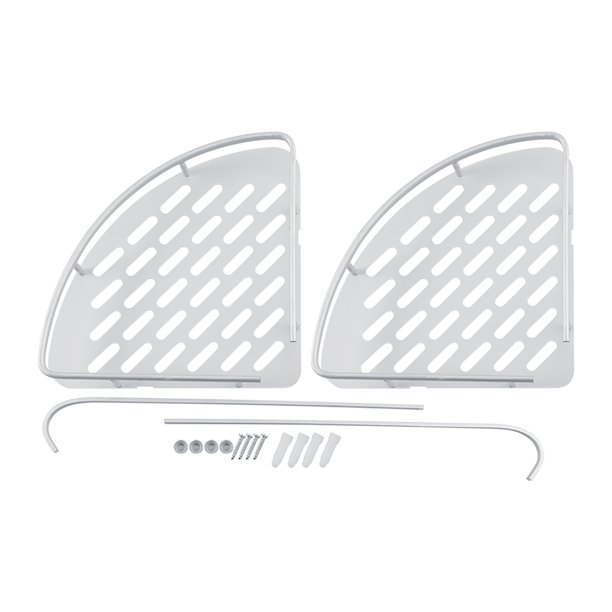 Estante de Aluminio Sincero para carrito de ducha de esquina de baño de doble nivel 36*22*30 CM