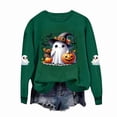 thumbnail image 2 of YUANxueke Boys & Girls Oversized Sweatshirts, Long Sleeve Cute Ghost Pumkin Print Shirts, Casual Crewneck Pullover Tops, 2 of 6