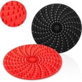 thumbnail image 1 of 2 forros reutilizables para freidora de aire con silicona elevada, alfombrillas para freidora de aire de silicona antiadherentes sin BPA, redondas de 8 pulgadas, 1 of 5
