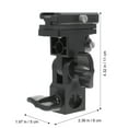 thumbnail image 1 of KONTONTY Light Stand Clip Flash Lamp Holder Adjustable Design ABS Black 1Pack, 1 of 7