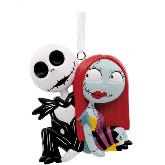 LYD Hallmark Tim Burton's The Nightmare Before Christmas Jack y Sally decoraciones navideñas LYD colgante de sello