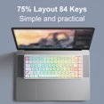 thumbnail image 1 of iBlancod Keyboard,Switches Profile Support 75% Low Wireless Tablet Laptop Mechanical 84 Support Tablet 84 3 Low Profile Laptop Outemu 3 75% 84 With Tablet Dsfen, 1 of 6
