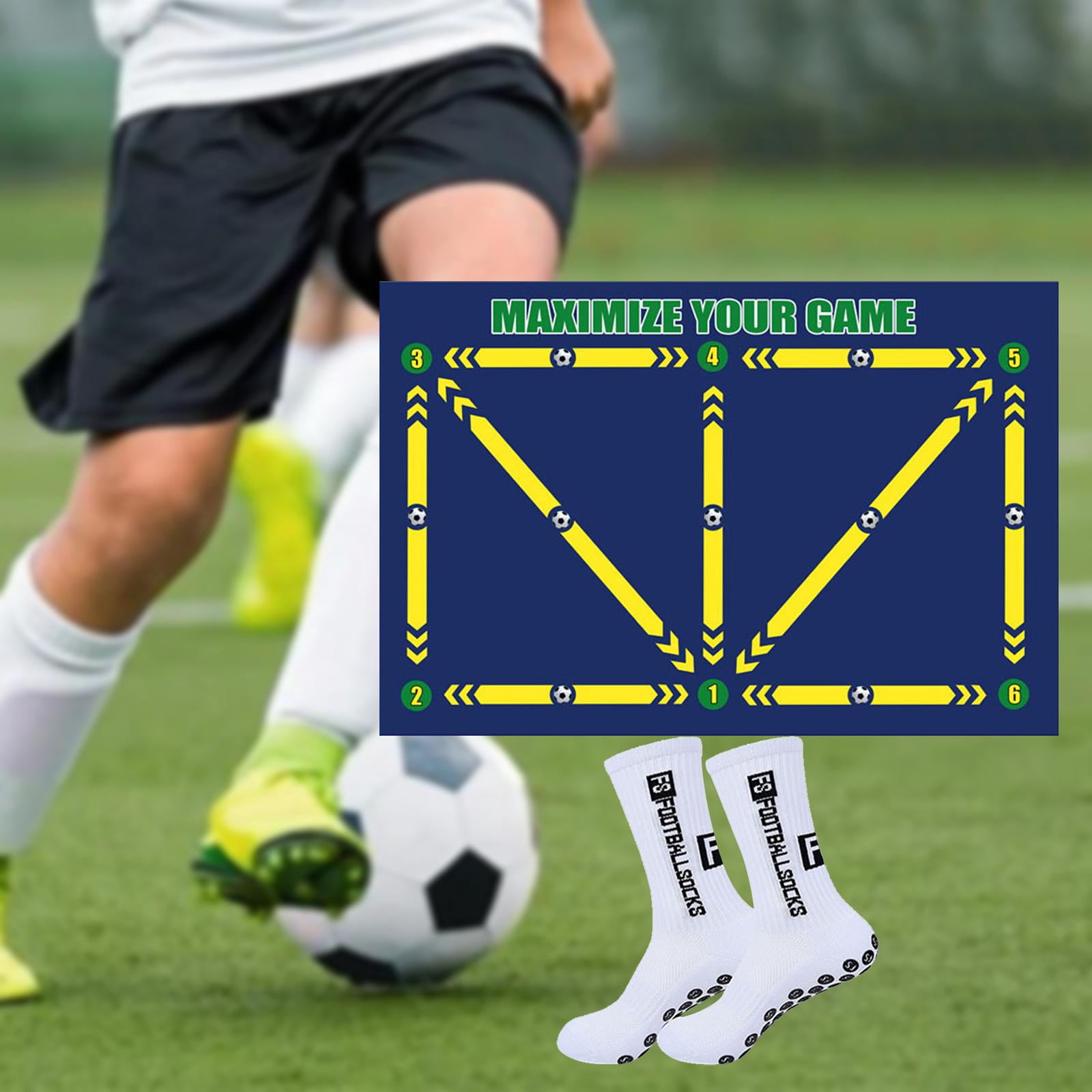 Tapis D'Entraînement Football + Sac - 40x60 Cm - Antidérapant Et Absorbant Les Chocs