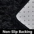 thumbnail image 2 of Tapete Decorativo  De Felpa Peludo Antideslizante Cómodo Suave Para Decoracion De Interiores Sala De Estar Color Negro 2x1.5, 2 of 4