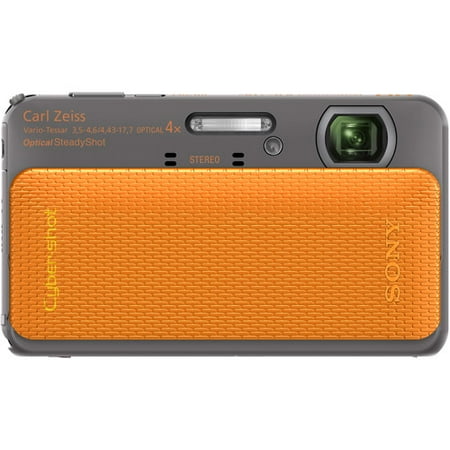 Sony Cyber-shot DSC-TX20 Orange 16MP Digital Camera w/ 4x Optical Zoom Lens, 3" LCD Touchscreen Display, HD Video, Waterproof