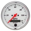 Auto Meter 1380 Arctic White Electric Programmable Speedometer