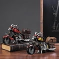 thumbnail image 1 of mfyjkho Figura de motocicleta vintage, adorno de metal para sala de estar, dormitorio o escritorio, 26 x 16 x 7,5 cm, 1 pieza, 1 of 8