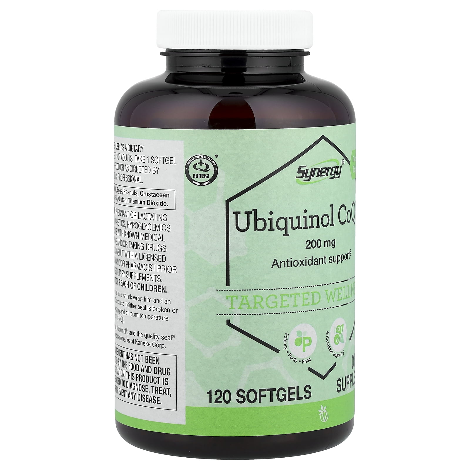 Vitacost Synergy®, Ubiquinol CoQH, 200 mg, 120 Softgels