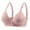 Pink, variant on Loopsun Plus Size Bras for Women, Womens Comfortable Breathable Bra without Steel Ring Non-Magnetic Bra Pattern Sweat Absorption Adjustable Shoulder Black 85B